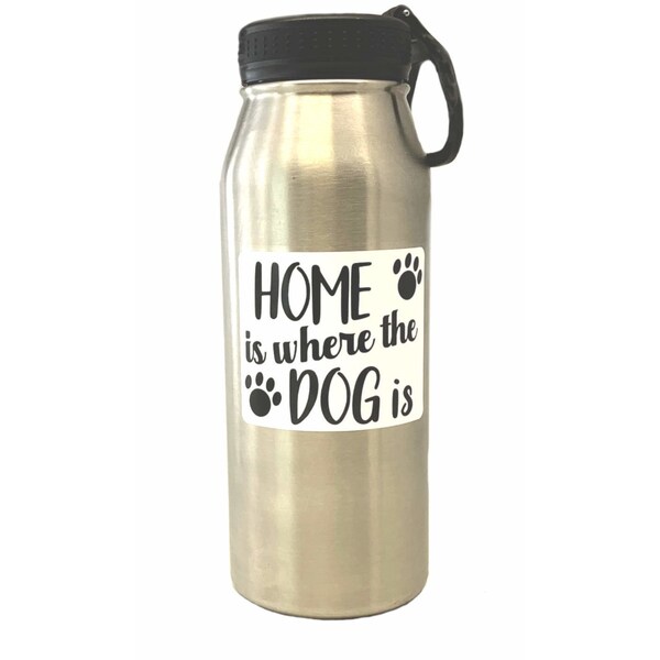 Decal Zen Zone Home Is Where The Dog Is 4 In X 5 In